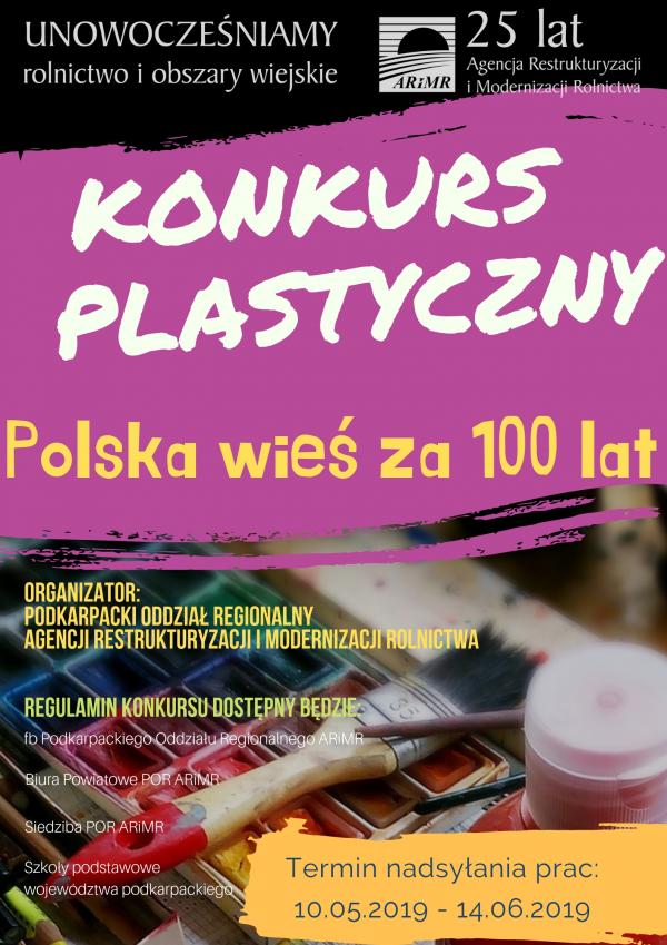 Plakat konkurs plastyczny